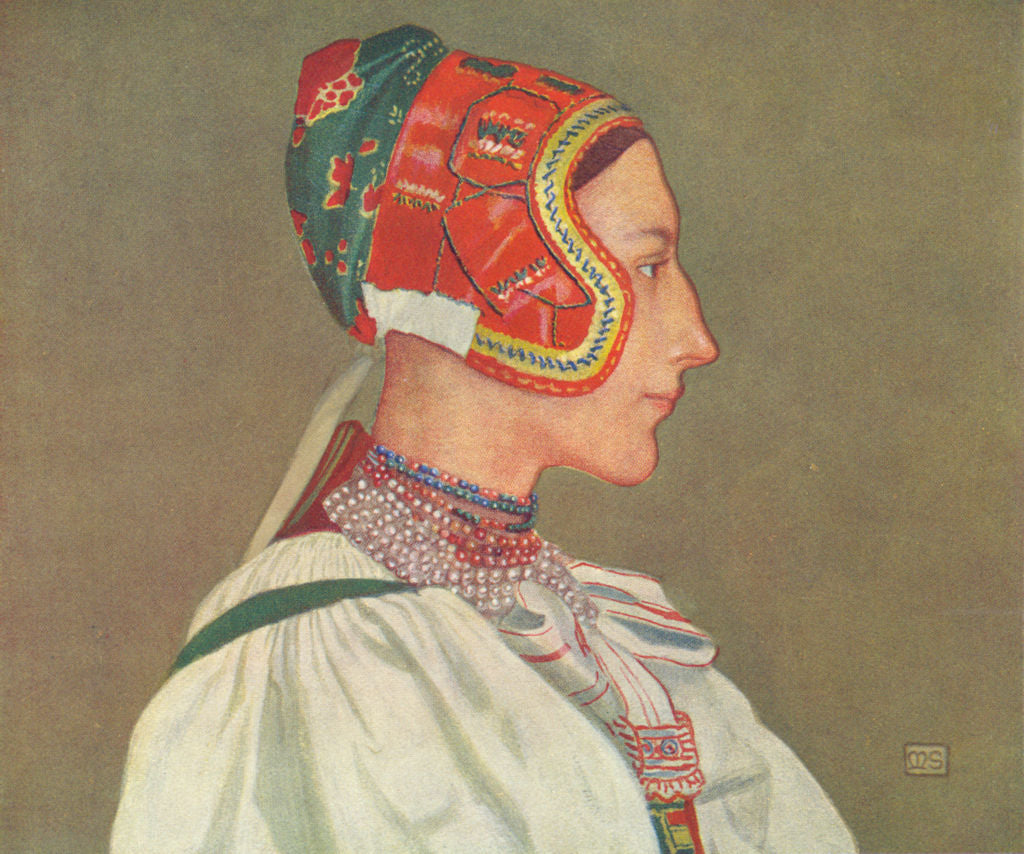 SLOVAKIA. Descended from Brigand Chief 1909 old antique vintage print picture